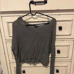 Wild Fable Gray Knit Sweater Top